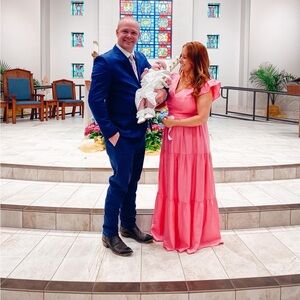 Express pink maxi dress